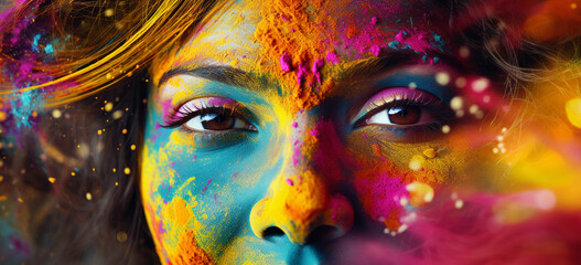 Create a series of poems inspired by the themes of Holi, incorporating vivid imagery, emotions, and cultural nuances associated with the festival