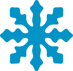 Snowflake vector illustration. Christmas snow flake symbol design elements