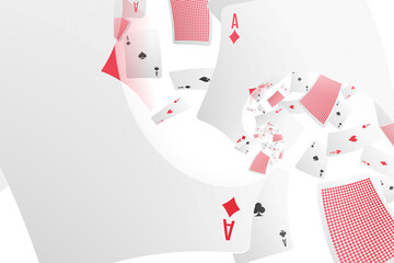 Illustration of a Background with Casino Elements. Concept of betting, gamble, game.