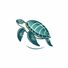 Turtle in cartoon, doodle style. Isolated 2d vector illustration in logo, icon, sketch style, Eps 10. AI Generative