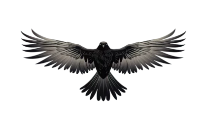 Kissenbezug Bird silhouette clipart, flying bird graphics, feathered creatures, bird, silhouette, flying, transparent background © gfx_nazim