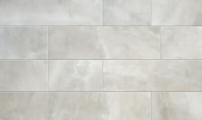 White marble tiled floor with polished, reflective tiles. Elegantly veined patterns create depth and texture in this hyper-realistic, high-end image