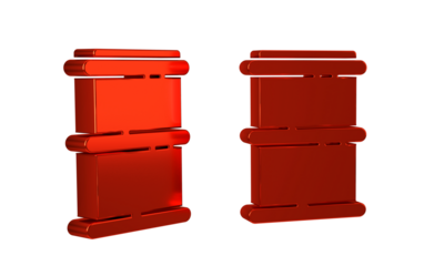 Red Barrel icon isolated on transparent background.