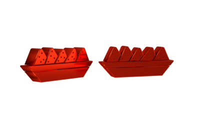 Red Nachos in plate icon isolated on transparent background. Tortilla chips or nachos tortillas. Traditional mexican fast food menu.