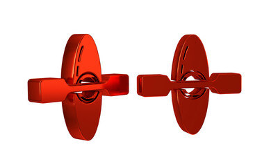 Red Kayak and paddle icon isolated on transparent background. Kayak and canoe for fishing and tourism. Outdoor activities.