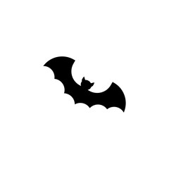 Flying bat icon isolated on transparent background