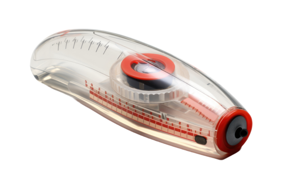 Precision Tool Reliable Correction Tape on a White or Clear Surface PNG Transparent Background
