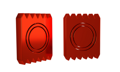 Red Condom in package safe sex icon isolated on transparent background. Safe love symbol. Contraceptive method for male.