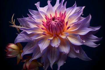 purple lotus flower - Ai Generated