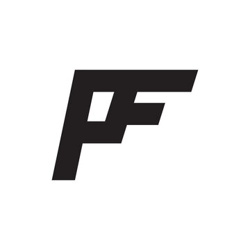 PF letter logo design vector