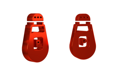 Red Pepper icon isolated on transparent background. Cooking spices.