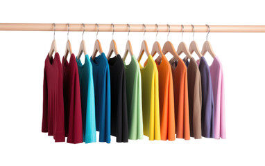 Organizational Essential Versatile Plastic Hanger Set on a White or Clear Surface PNG Transparent Background