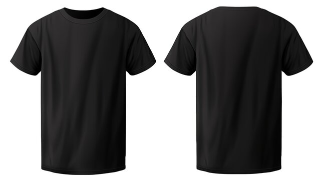 Black t top shirt stock