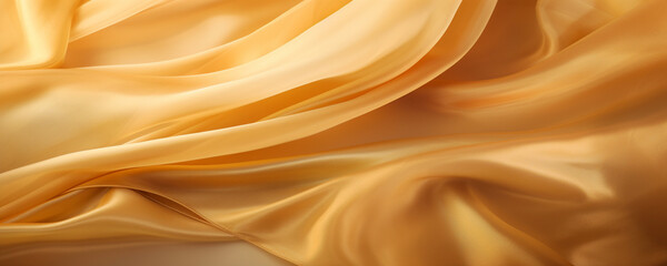 Obraz premium close-up golden silk