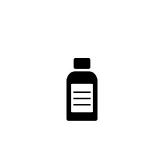 Syrup bottle icon isolated on white background from pharmacy collection.
