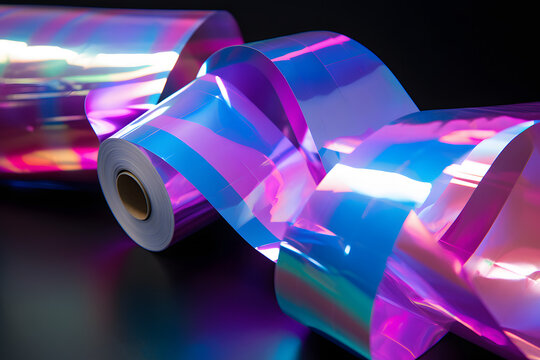 Rolls of holographic foil