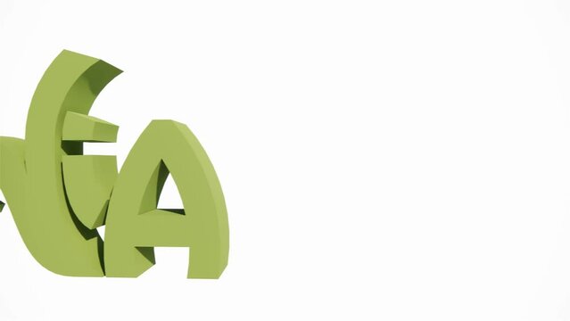 Video 3D Rendering Typography Graffiti Logo Symbol Name Word Olivia