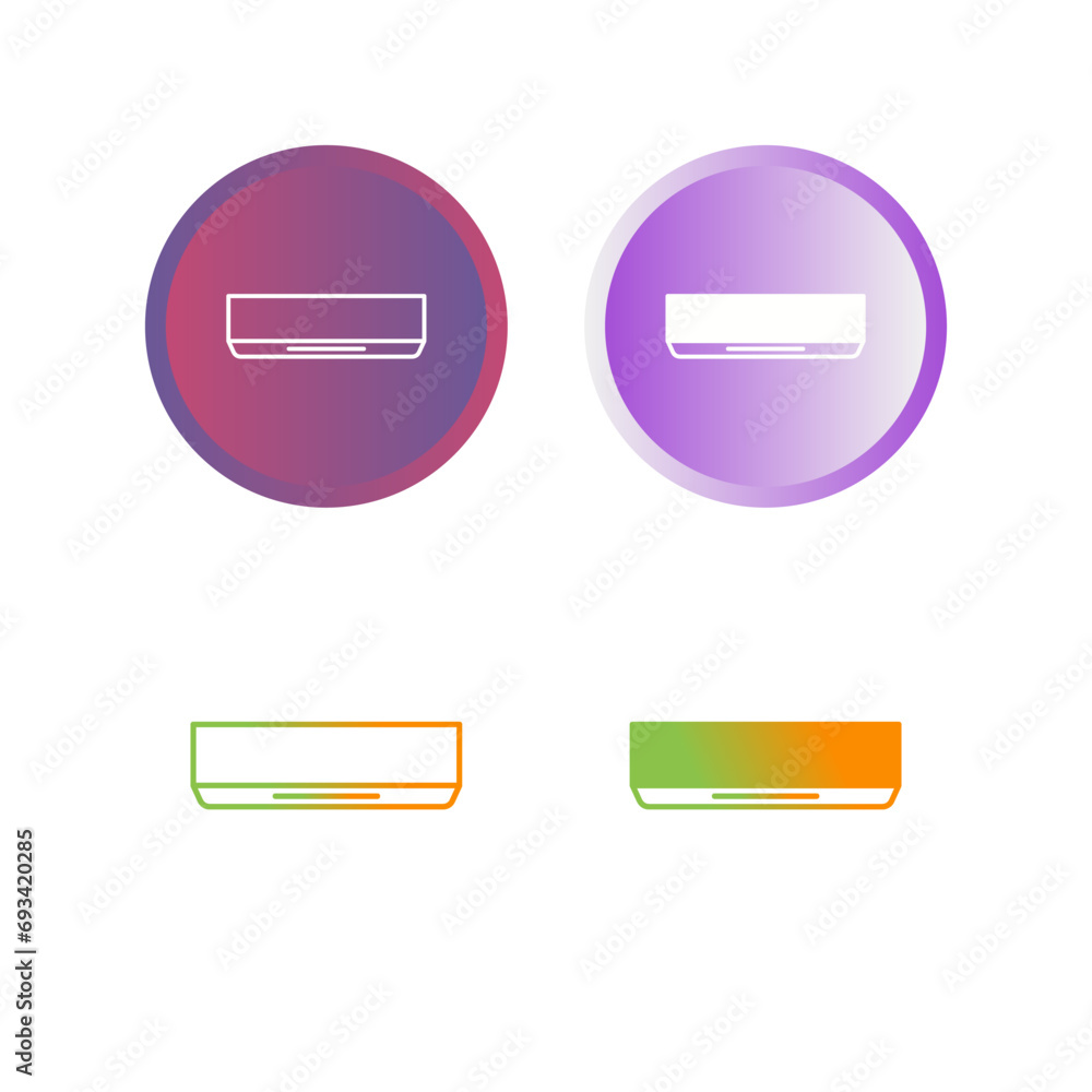 Poster air conditioner vector icon