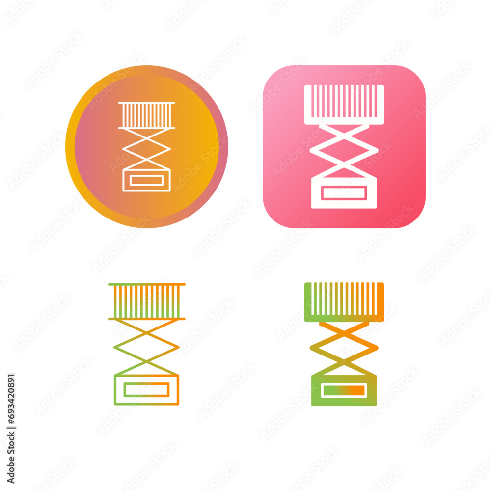 Canvas Prints lift package vector icon