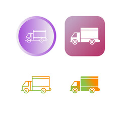 Heavy Truck Vector Icon