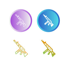 Fototapeta premium Gun Vector Icon