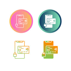 Secure Transactions Vector Icon