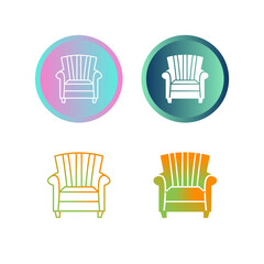 Single Sofa Vector Icon