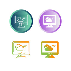 Weather Forecast Vector Icon