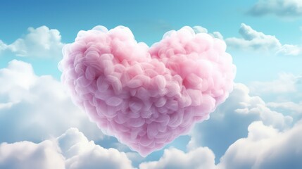 heart shaped cloud