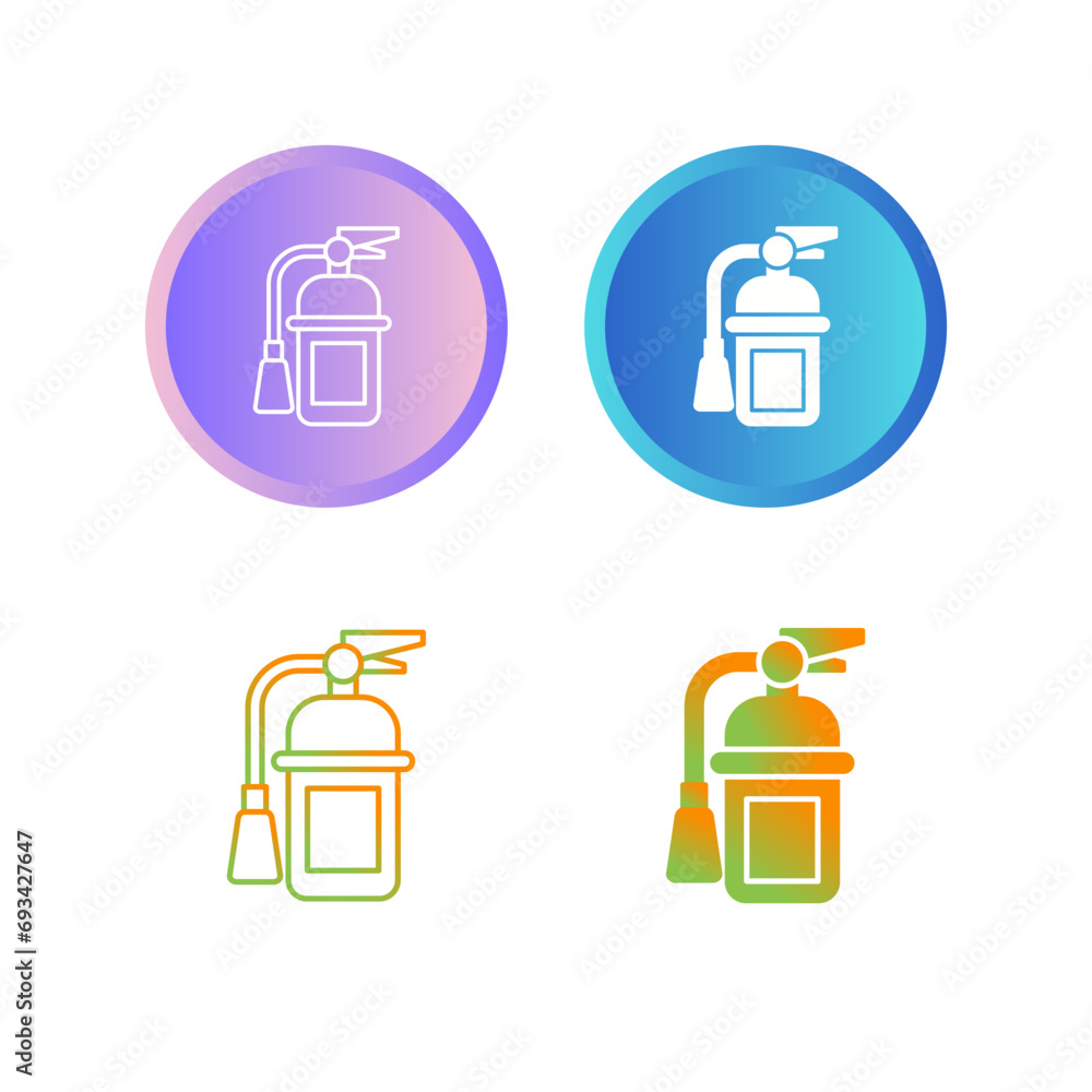 Canvas Prints fire extinguisher vector icon