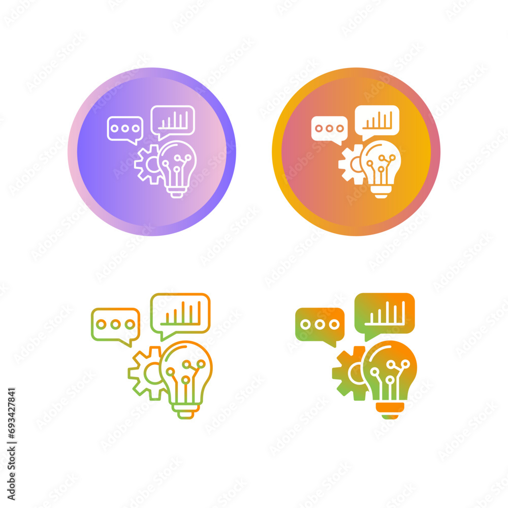 Wall mural skills vector icon