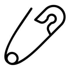 Safety pin icon for hooking