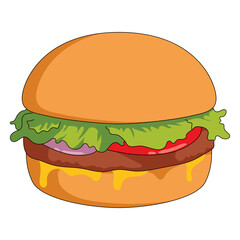 Hamburger Illustration Vector
