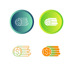 Coins Vector Icon