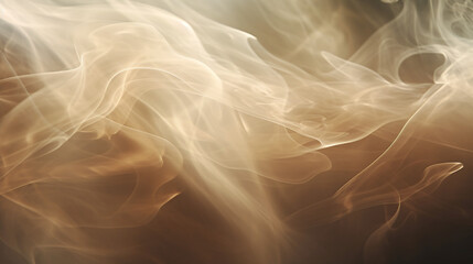 Abstract beige steam or smoke cloud, background wallpaper