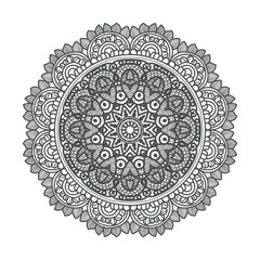 Vector luxury mandala template background and ornamental design for coloring page, greeting card, invitation, tattoo, floral mandala.

