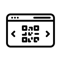 Internet browser with QR code