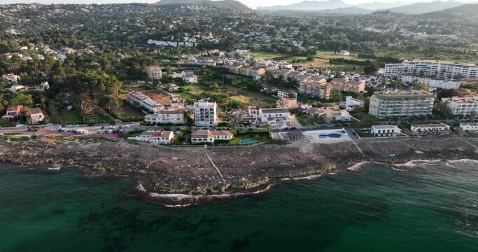 Panoramica de Javea a vista de drone
