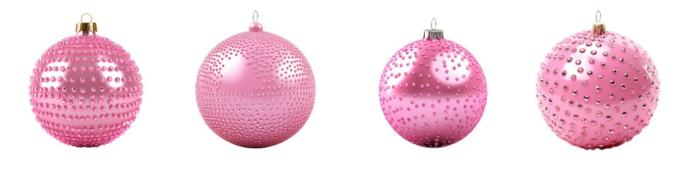 pink christmas ball