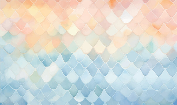 Vector watercolor pattern abstract background pastel colors
