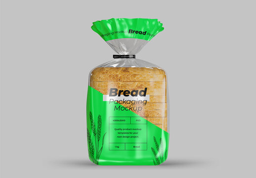 Transparent Bread Pouch Mockup