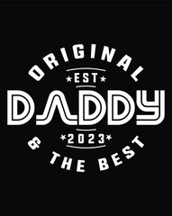 Father's Day lettering poster and t-shirt design in illustration. Eps-10.