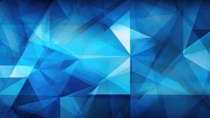 Abstract blue geometric painting art background. Blue Monday concept. Geometrical artwork illustration for wallpaper, cover, poster, print, web.