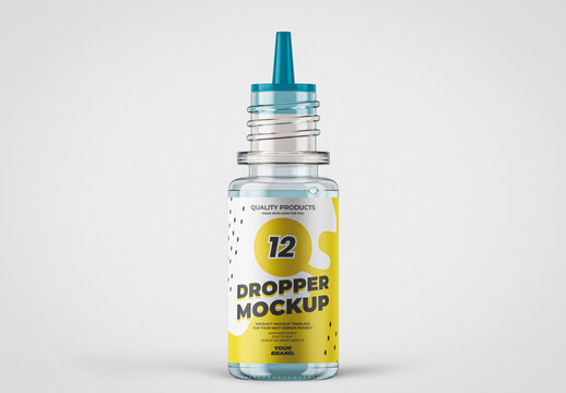 Small Dropper Bottle Mockup