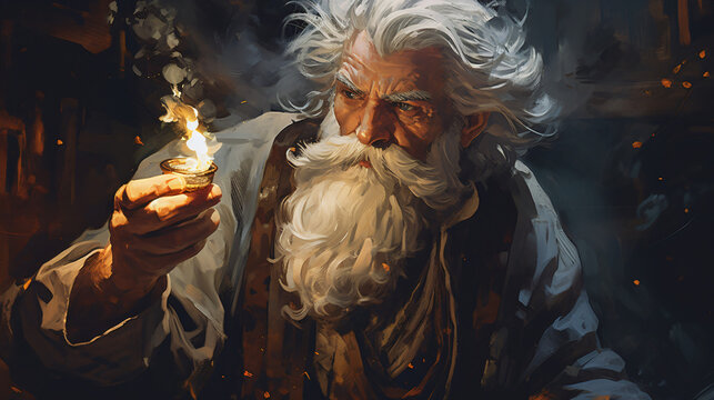 Wizard Arcane Magic Powerful Magic User Sorcerer