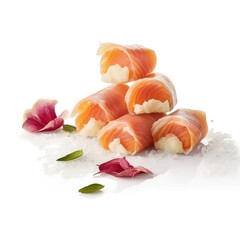 Salmon Rolls in Flakes