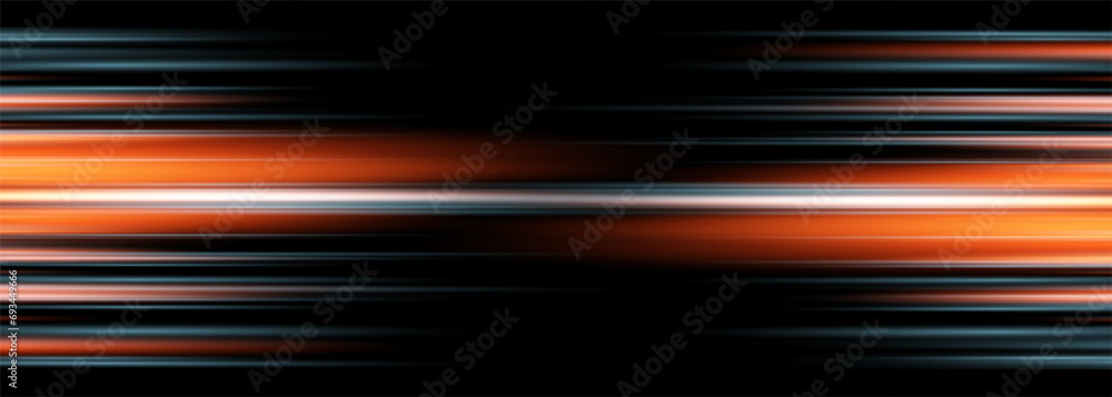 Poster black abstract background with colored stripes. modern dark wide abstract banner design. vector illu