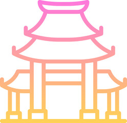 Chinese temple icon