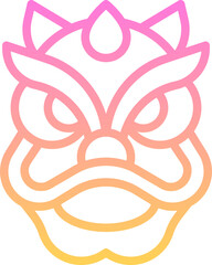 Lion dance icon