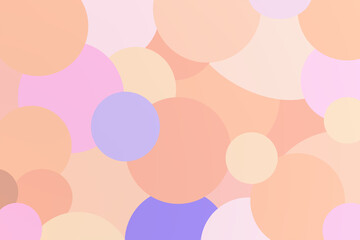 seamless pattern with pink and pastel circles